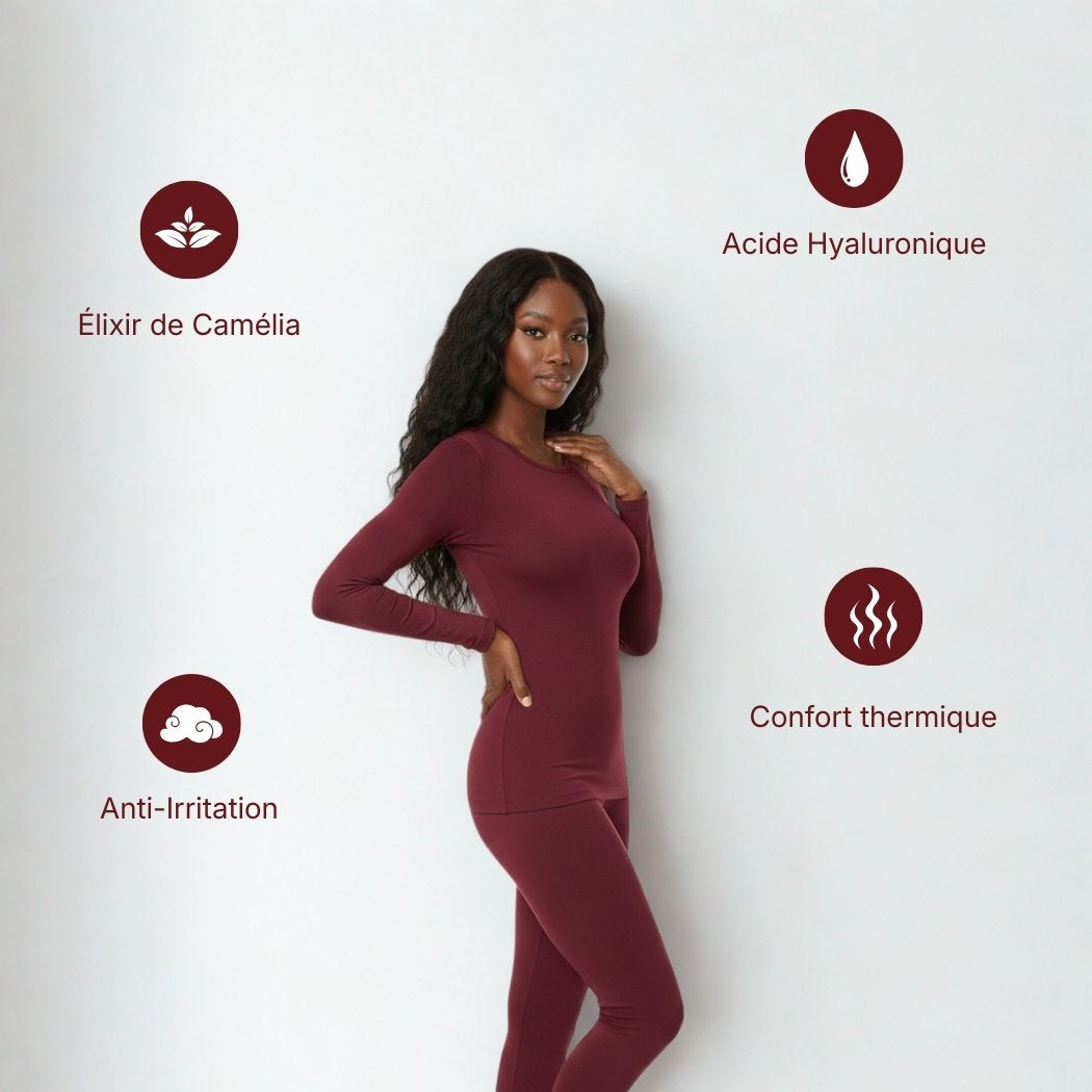 Ensemble thermique - effet seconde peau