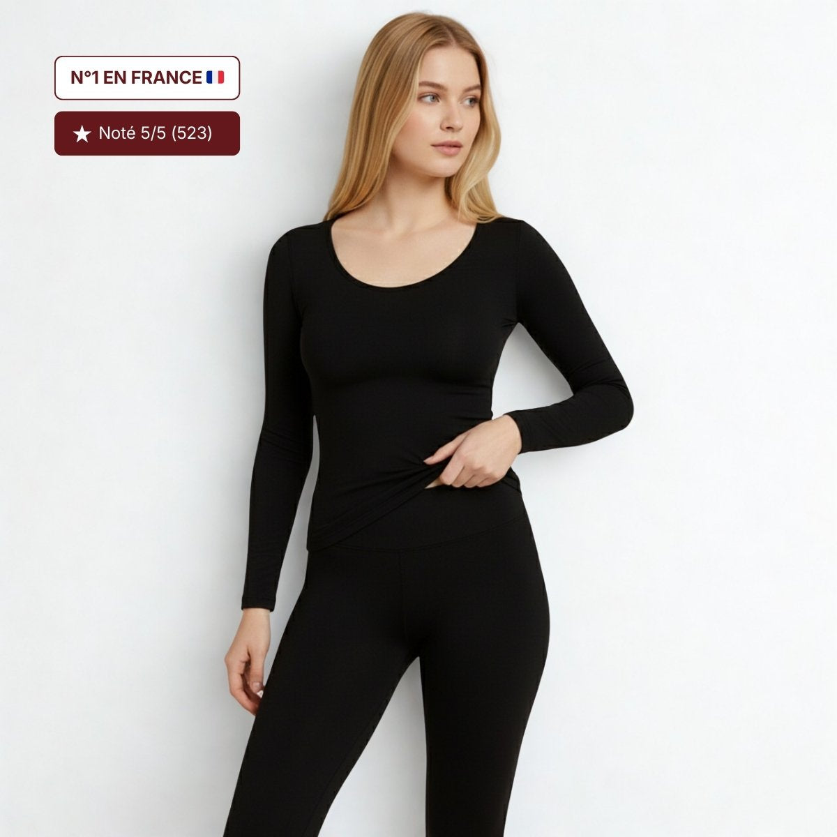 Ensemble thermique - effet seconde peau