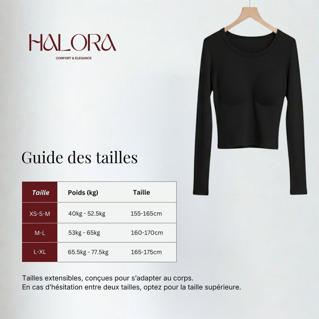 Haut thermique - effet seconde peau chauffante