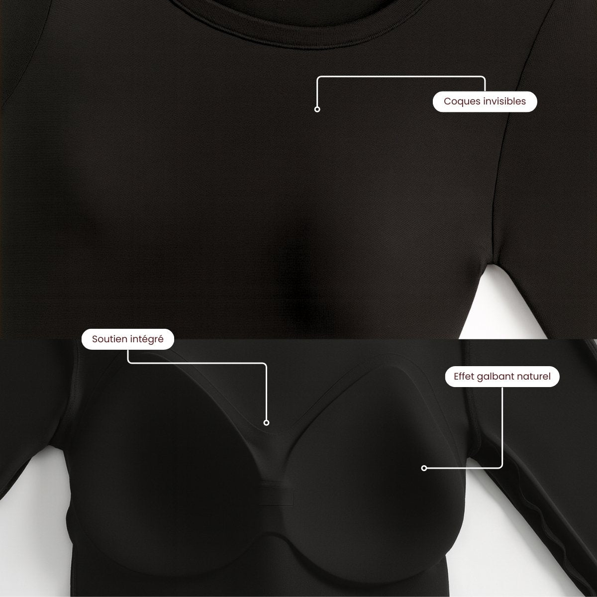 Haut thermique - effet seconde peau chauffante