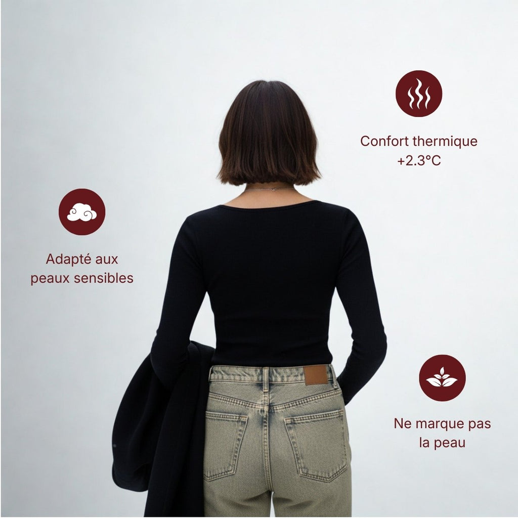 Haut thermique - effet seconde peau chauffante