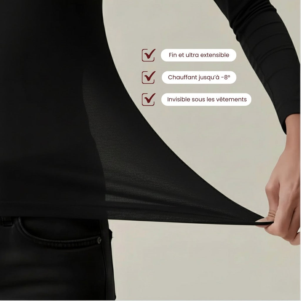 Haut thermique - effet seconde peau chauffante